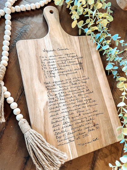 Engraved Recipe Board