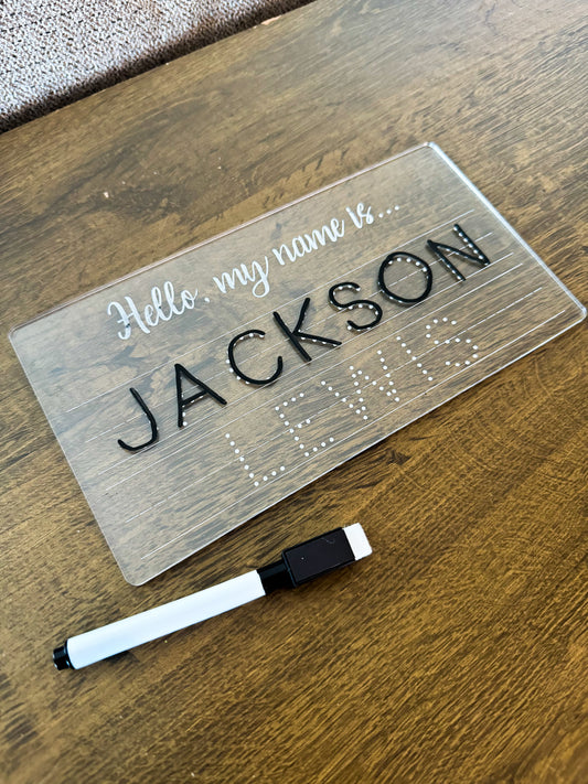 Name Trace Board