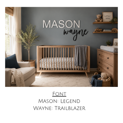 Wooden Nursery Name Sign