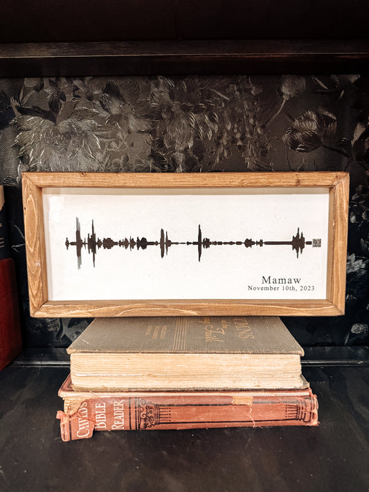 Personalized Sound Wave with QR Code