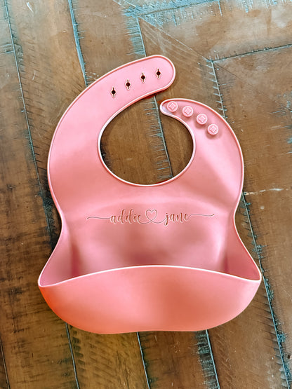 Personalized Engraved Baby Bibs