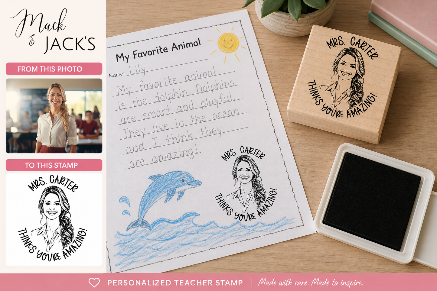 Personalized Teacher Stamp