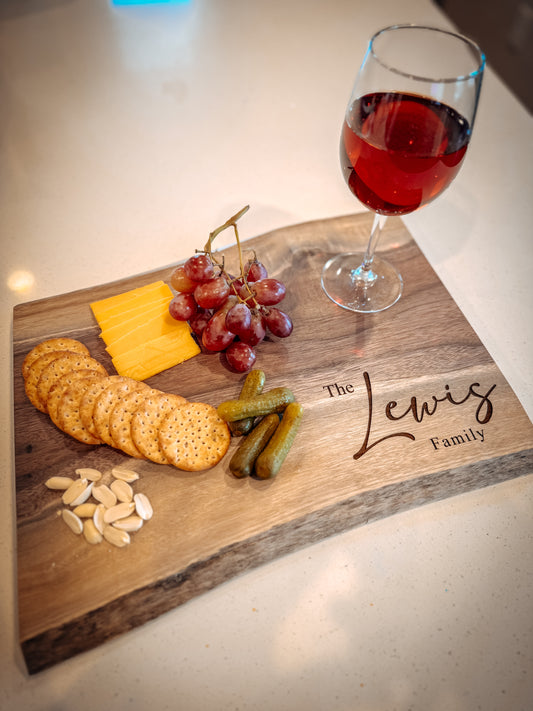 Personalized Black Walnut Board