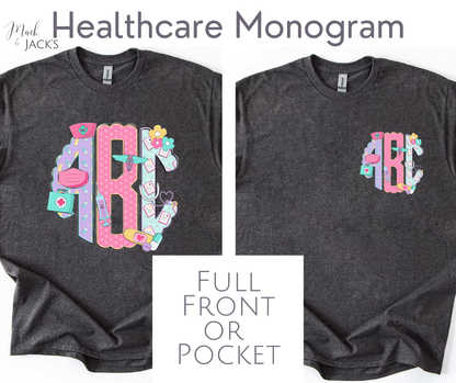 Preppy Healthcare Monogram