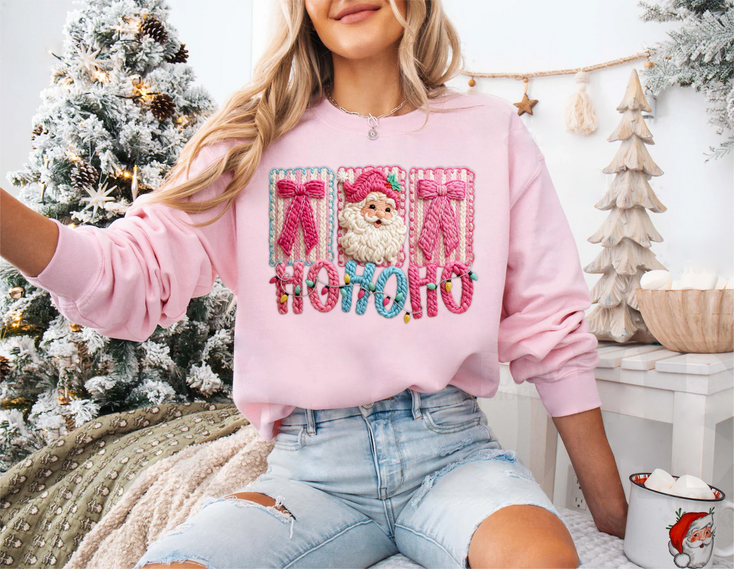HO HO HO Faux Crochet