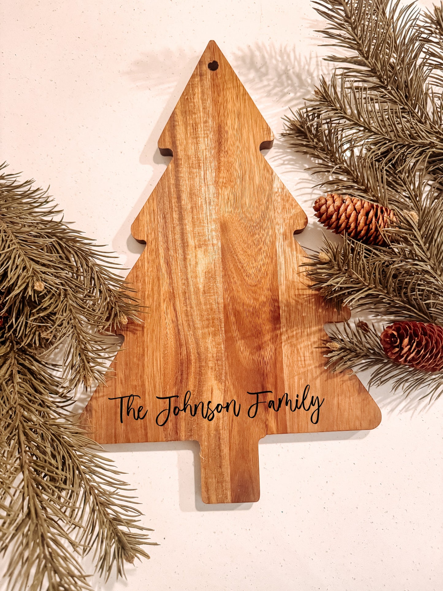 Christmas Tree Serving Board with Engraving