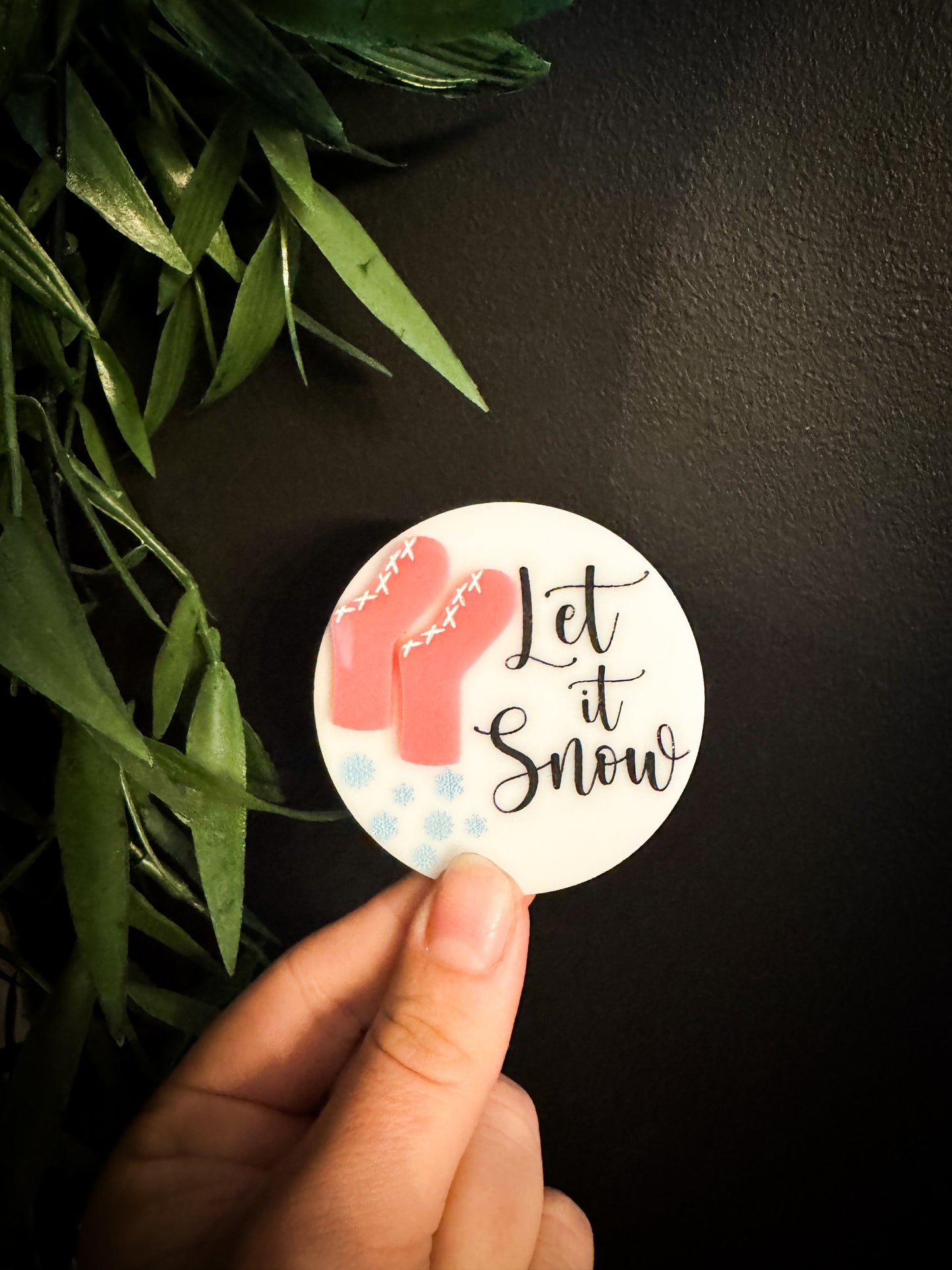 Let It Snow Winter Badge Reel