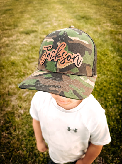 Custom Leather Patch Hat