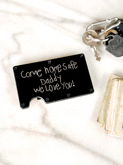 Engraved Metal Wallets