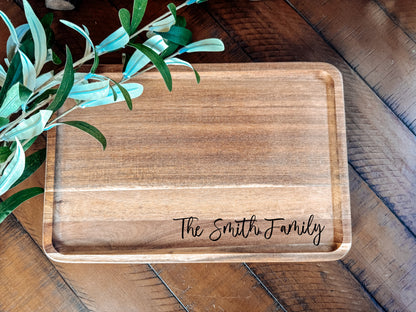 Rectangle Serving Board with Engraving