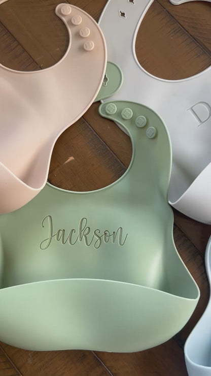 Personalized Engraved Baby Bibs
