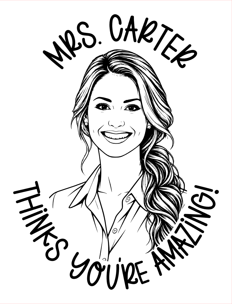 Personalized Teacher Stamp