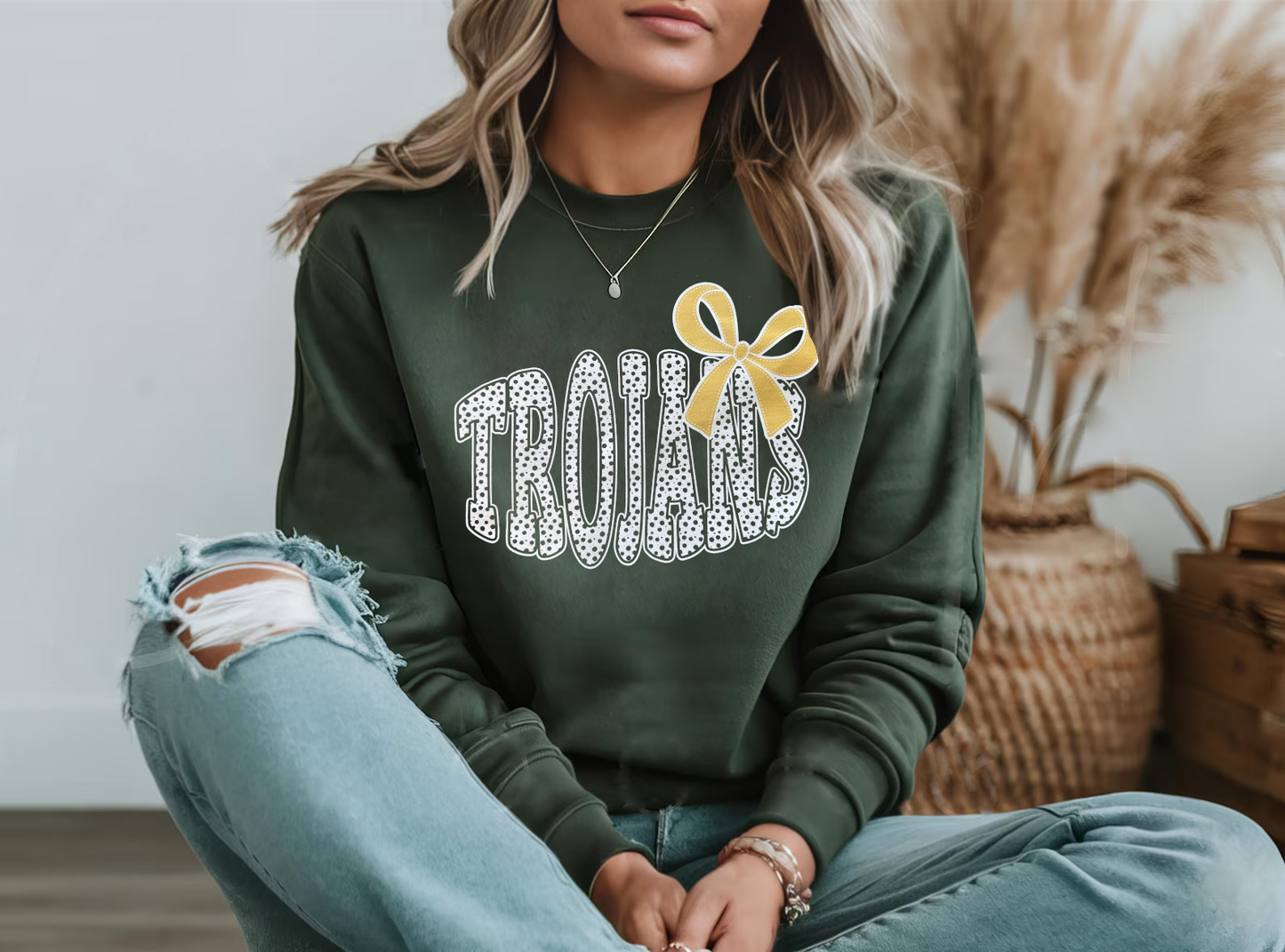 Trojan Polkadot with Bow